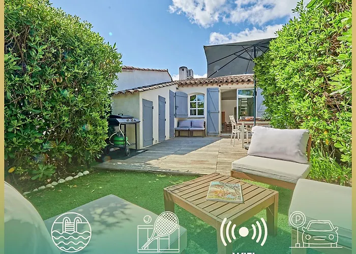 Casa de Férias La Boheme-close To St-tropez Swimming Pool -tennis *